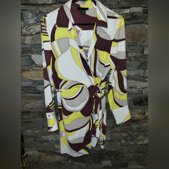 House of Harlow 1960 silky soft wrap dress,like new size M - Picture 2 of 11